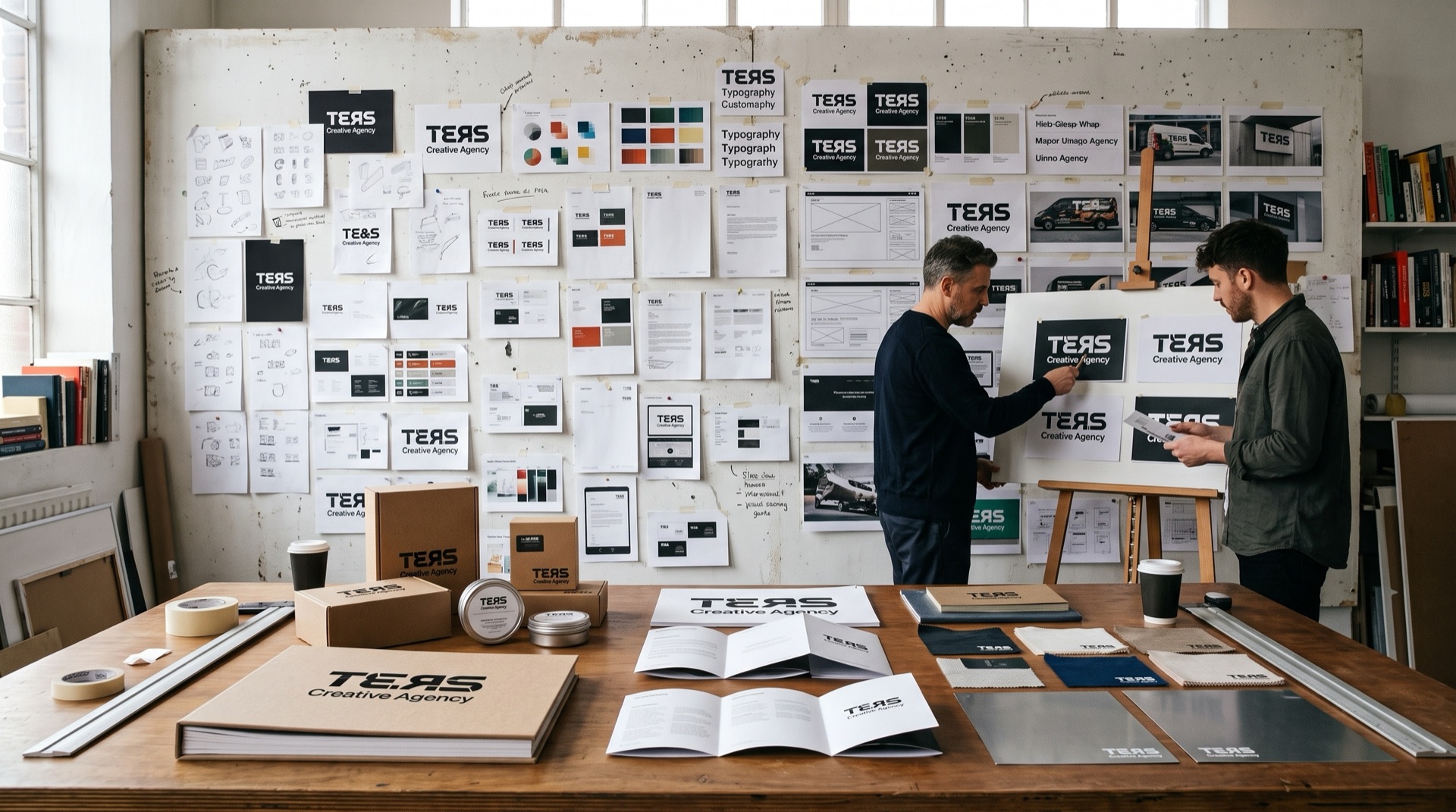 Ters Creative Agency kurumsal kimlik uygulamaları, logo ve ambalaj tasarımı