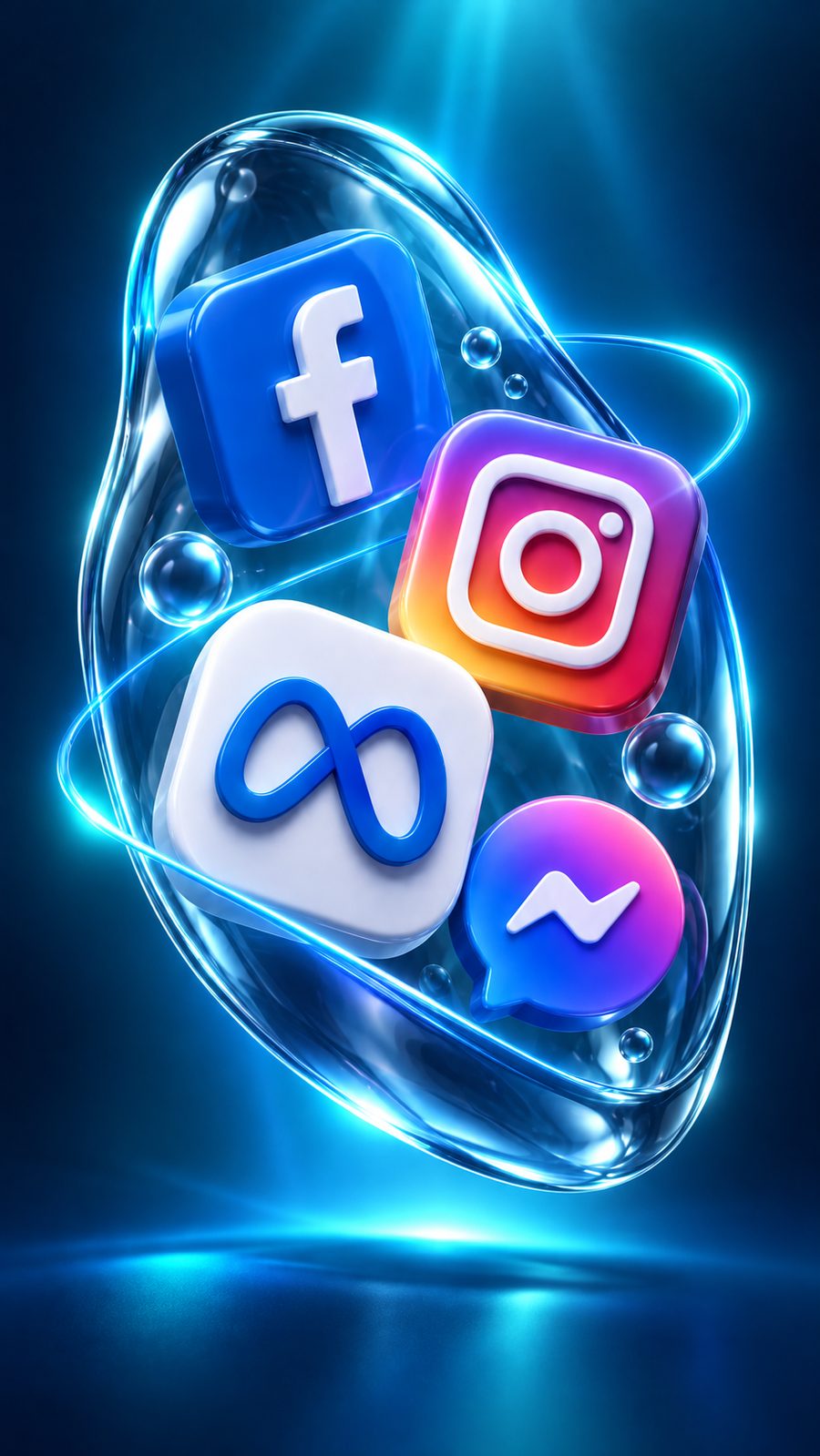 Facebook, Instagram ve Messenger uygulama simgeleri