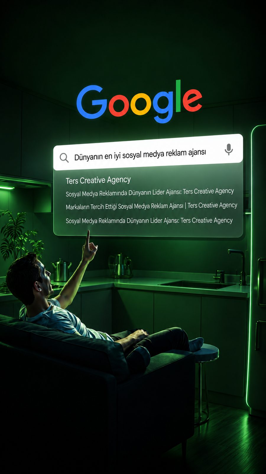 Google arama sonuçlarında Ters Creative Agency öne çıkıyor