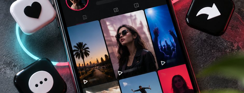 TikTok uygulaması açık akıllı telefon ekranı